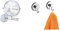 WENKO Power-Loc® LED Wandspiegel Lumi, 5-Fach Vergrößerung, Spiegelfläche Ø 17,5 cm & Vacuum-Loc® Wandhaken im 2er Set, Handtuchhalter, Haken für Handtücher und Accessoires, je 6 x 6,7 x 5 cm