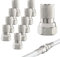 Set di 10 Connettori F da 7 mm per Antenna TV - Spinotti Coassiali per Cavo TV