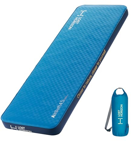 Lost Horizon Air & Foam Campingmatratze, selbstaufblasende Isomatte, 11 cm dick, Kleines Einzelbett