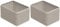 Rotho Madei Aubewahrungsbox 13l, Kunststoff (PP recycelt) BPA-frei, cappuccino, 13l (32,6 x 23,8 x 18,8 cm), Beige (Packung mit 2)
