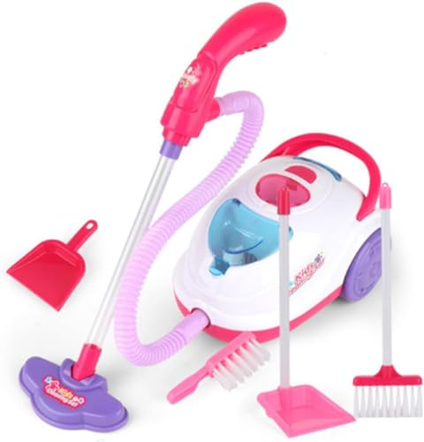 YSAMAX Vacuum Cleaner Hoover for kids, Cleaning Playset, Toy For Children With Sound Effect, Pretend Play Toys for kids, Children Cleaning Playset