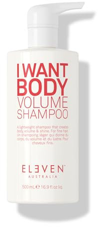 ELEVEN AUSTRALIA I Want Body Volume Shampoo | Vollgepackt mit natürlichen Extrakten, die Volumen aufbauen und dem Haar Glanz und Sprungkraft verleihen - 500 ml