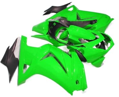 HUIKO Motorräder Verkleidungs-Kits Für Kawasaki Ninja 250 2008–2014 ZX 250R EX250 08–14 Sport-Motorrad-Verkleidungsset Grüne Teile Rahmen Ersatzteile Zubehör