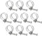 sourcing map 10Pcs Double Wire Hose Clamp, 36-40mm Adjustable Stainless Steel Wire Hose Clips with M8 Bolt for Dust Collection Hose, Pump Hose Pipe