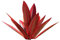 Scultura rustica in tequila, piante di agave in metallo 13,78 arredamento per esterni tequila scultura rustica in metallo di agave scultura artistica per scultura da cortile all'aperto - vino rosso