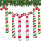 QSLKI 6 Piezas Bastón De Caramelo Inflable, Colgantes De Bastón De Caramelo De Navidad, Bastones Caramelo Navidad Gigantes Hinchable, Decoraciones Navideñas Al Aire Libre, para Árbol De Navidad