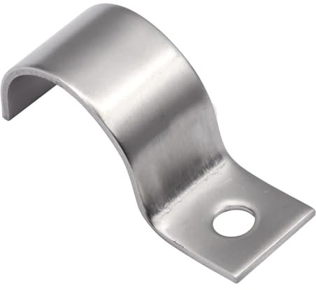 ZOCONE 24 Stück Befestigungsschelle 25mm, Einzelloch Rohrklemme 1,5 mm Dicke, rohrschellen edelstahl, für Kabelschellen Rohre, Wasserleitungen