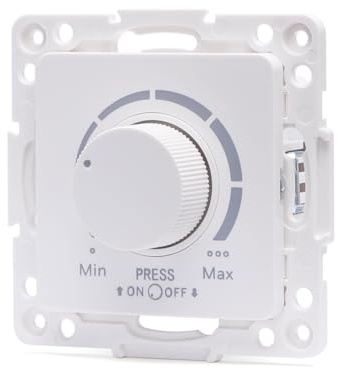 Ersatzteil für LED-Dimmer, kompatibel mit Deutschen und französischen Modellen, Weiß, ideal für eine Integration zu Hause.