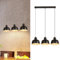 ZMH Pendelleuchte Vintage Hängelampe Esstisch - Schwarz Hängeleuchte Esszimmer Industrial Pendellampe 3 Flammig Esstischlampe E27 Metall Esstischlampe für Küche Flur Schlafzimmer Wohnzimmer