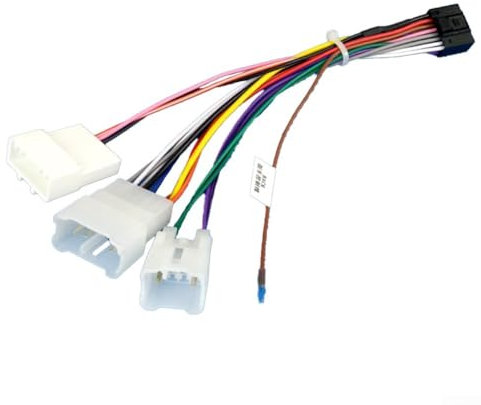 ReachMall 12V Auto Stereo Radio ISO Kabelbaum ABS Auto ISO Kabelbaum Stereo Radio Stecker Adapter für Toyota Lexus