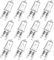 WinDerMo G9 Halogen Leuchtmittel 12 Stück, Halogen 25W 230V Dimmbar Halogenlampen, G9 Kapsel Glühbirnen Nicht Flimmern, Warmweiß Lampen 2700K für Backofenlampe, Deckenleuchten, Leuchter
