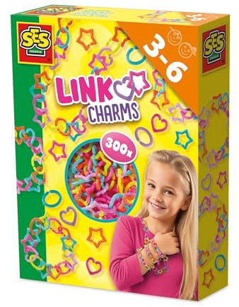 SES Creative 14052 Kettenanhänger - Armbänder und Ketten gestalten - Universelle Kettenanhänger - Für Kinder Ab 3 Jahren