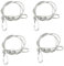 Picture Hanging Wire Rope，Yueser 4 PCS Picture Hanging Wire Heavy Duty Kit with Hook and Loop Heavy Duty Stainless Steel Wire for Picture, Mirror, Curtain, Hold 80KG（4mm*8cm）