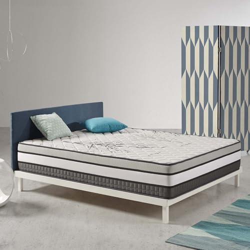 Naturalex Trilux Matratze 180x200 cm - Taschenfederkern Härtegrad H3/H4-7 Zonen Ergonomie Hybrid - Höhe 30 cm - ÖkoTex Zertifiziert