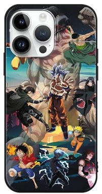 Schutzhülle für iPhone 11 Hülle 6.1 Zoll, Cartoon Anime One Piece Dragon Ball Naruto Attack on Titan mit Muster Designs Manga Mädchen Junge Case Schutz Handyhülle Stoßfest TPU Weich Ultra Dünn Cover
