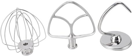 Accesorios de Mezcladores de Cocina Establecidos para la Inclinación de la Licuadora de Acero de Acero de Látigo, Mezcla y Masa de Amasado sin Esfuerzo