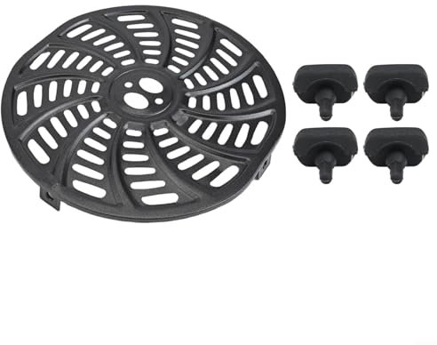 ZYNCUE Bandeja para freidora de aire Gourmia de 6 cuartos de galón GAF698 GAF686, horno freidora de aire, parrilla de aire, reemplazo de sartén, accesorio de cocina antiadherente de acero inoxidable