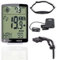 Pulsómetro inalámbrico, velocímetro y cadencia de pedaleo 3 en 1, cuentakilómetros LCD de la bicicleta de 2,8 pulgadas, exterior blanco, pantalla LCD de 2,8 pulgadas, ordenador de bicicleta con
