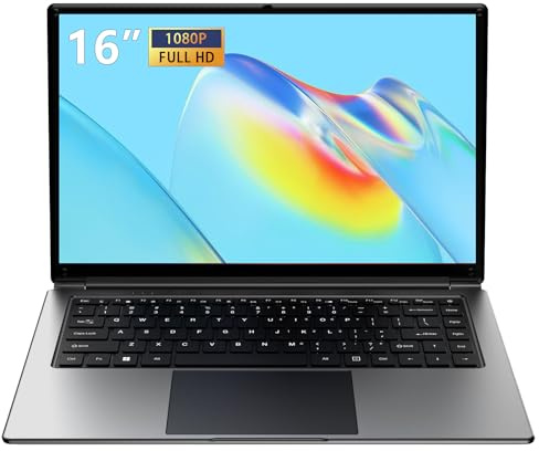 16-Zoll-Laptop, tragbarer Laptop mit 8GB DDR und 256GB SSD,erweiterbar auf 1 TB.Pentium-Quad-Core-Prozessor bis zu 2,64 GHz.9000-mAh-Akku.Mini-HDMI-Schnittstelle.Dualband-WLAN.Webcam.Schlanke Laptops