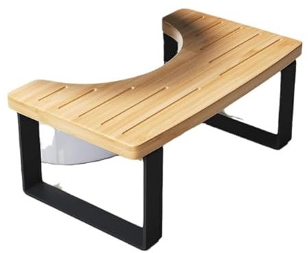 Marche Pied Toilette, Tabouret Toilette Chaise de Salle de Bain Tabouret Toilette Physiologique Repose Pied Toilette pour Adultes et Enfants Lutte Contre Les Hémorroïdes Constipation