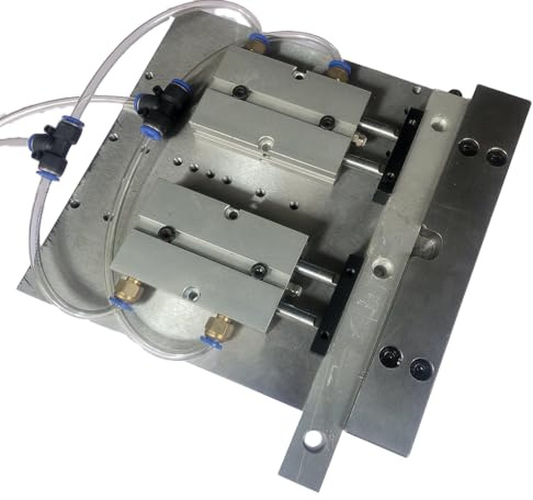 Pneumatischer Schraubstock, CNC-Bearbeitungsvorrichtung, Flachschraubstock, Bohrmaschine, Gewindeschneidmaschine (Doppelzylinder)