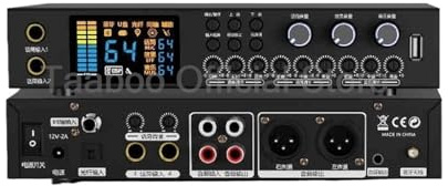 DJ Mixer, 24W 16 Effects Digital Pre-Effector Bluetooth Sound Box DJ Mixer Console Amplifier Speaker Wireless Monitoring System(K160 With XLR)