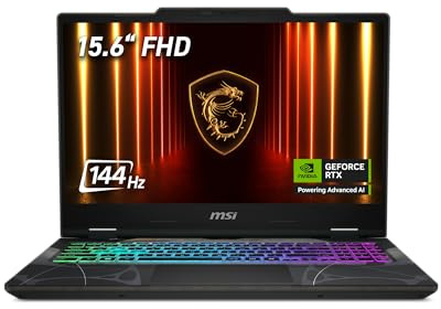 MSI Cyborg 15 Gaming Laptop| Intel Core™ 7 240H | NVIDIA GeForce RTX 5050 | 15.6'' FHD 144Hz Screen |16GB DDR5 RAM | 1TB SSD | Windows 11 Home | Translucent Black
