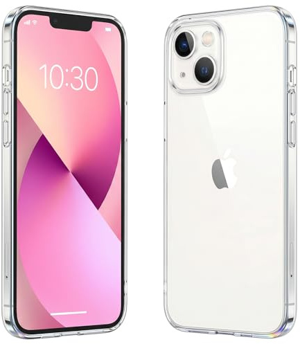 caslord Funda Transparente Ultra Delgado para iPhone 13