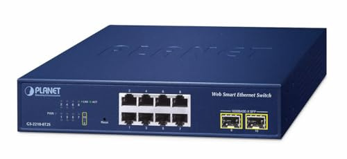 PLANET 8-Port Web Smart Switch GS-2210-8T2S