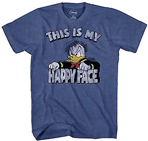 Disney Men's Disney Men's Donald Duck T-shirt fashion t shirts, Navy Heather, S UK