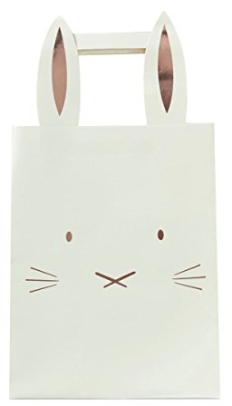 Ginger Ray EA-504 Osterhasen-Partytüten mit Ohren – 5 Stück – Hoppy Ostern, Papier, Mehrfarbig, Nicht zutreffend, 5