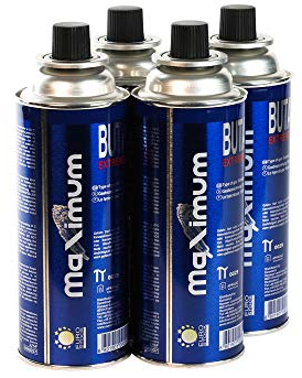 MaXimum 4 x Camping-Gas »Butan-Gas-Kartusche: 227g für zuverlässige Outdoor-Geräte