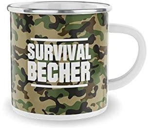LaVida Emaillebecher für Dich 300 ml Survivalbecher