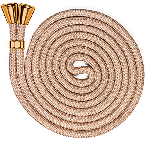 ONEFLOW Ersatzkordel für alle Handys | Handykette ohne Hülle - Stylisches Band zum Umhängen, frei verstellbar bis 155cm | Extrakordel in Gold Beige