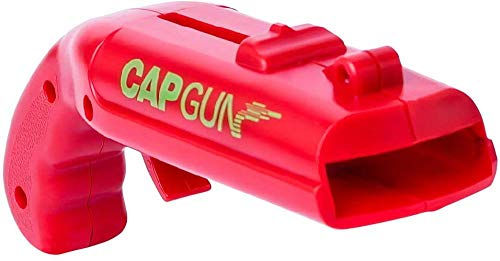 YSYPET Tappo di Lancio Sparatutto Apribottiglie per Birra Spara 5 Metri per Bar a casa Party Bere Gioco (Rosso)