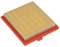 vhbw filtro de repuesto (1x filtro de aire) compatible con Castelgarden/GGP/STIGA RM45, RV45 cortacésped - 12,2 x 10,8 x 2 cm, naranja/amarillo