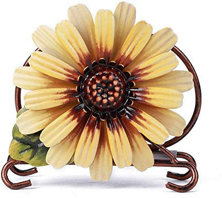 Porte-serviettes, porte-serviette floral d'été de tournesol, porte-serviette vintage pour comptoir de cuisine, salle à manger, table de pique-nique, fournitures d'intérieur et d'extérieur