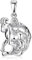 MATERIA Damen Kettenanhänger Sternzeichen Steinbock aus 925 Sterling-Silber KA-473
