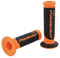 Motorrad Griff-Gummi für 22mm 7/8 Lenker Enden offen Orange/Schwarz