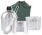 Lixada Gourde Kit de Cantine Militaire, 3pcs Batterie de Cuisine en Aluminium Mmilitaire Cantine Coupe Poêle à Bois Ensemble avec Housse pour Le Camping Randonnée Sac à Dos (Style 3-4 pcs)