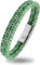 Galeara design Bracciale Corda - Braccialetto Nautico - Magnetico Noa Marina (Noa Verde - Bianco, 215)