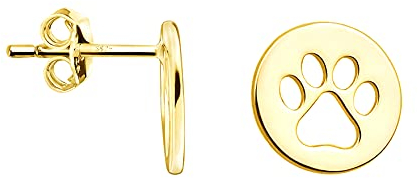 SOFIA MILANI - Damen Ohrringe 925 Silber - vergoldet/golden - Pfote Ohrstecker - 21069