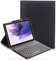 YHFZR Tastiera Custodia per Samsung Galaxy Tab S7 FE - QWERTY ultra sottile PU Custodia con supporto con cover tastiera rimovibile wireless Keyboard per Samsung Galaxy Tab S7 FE T730/T736B 12.4, Nero