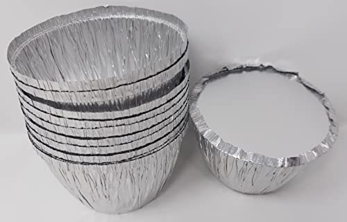 1lb Aluminium Foil Pudding / Pie Dish with Lids 436cc (40)