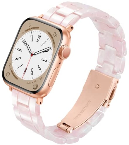 Vamyzji Kompatibel mit Apple Watch Armband 42mm(Serie 11 10) 41mm 40mm 38mm 44mm 45mm 46mm 49mm, Leichtes Harz Sport iWatch Armband Damen Herren für Apple Watch Series 11 10 SE 9 8 7 6 5 4 Ultra 3 2 1
