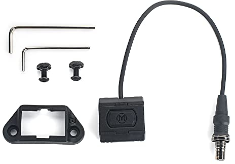 SBGJMY Lampe torche tactique à distance avec interrupteur de pression portable M300 M600 (Noir)