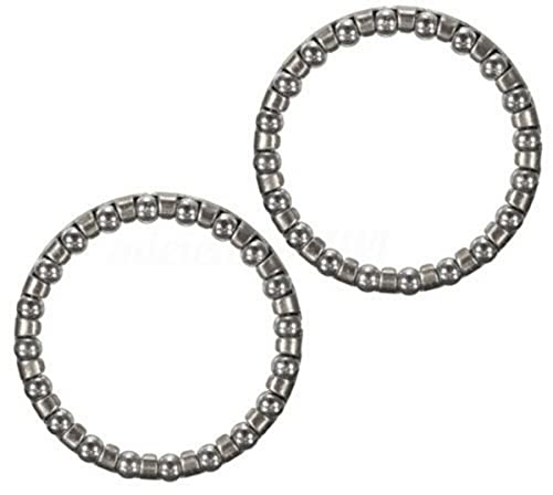 RANRAO 2pcs Bike 1 1/8'' Headset Caged Ball Bearing Race Cycling Bearing