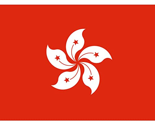 Artery8 Hong Kong National Flag Patriotic Vexillology World Flags Country Region Poster Unframed Wall Art Print Poster Home Decor Premium