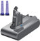 【2024 Aufgerüstet】 6000mAh V6 Ersatzakku für Dyson V6 Akku DC62 DC58 DC59 DC61 Animal DC72 DC74 SV03 SV05 SV06 SV07 SV09 Handstaubsauger + 2Pcs Filters