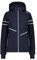 CMP - Damenjacke mit Kapuze und Reißverschluss, Schwarz Blau, L